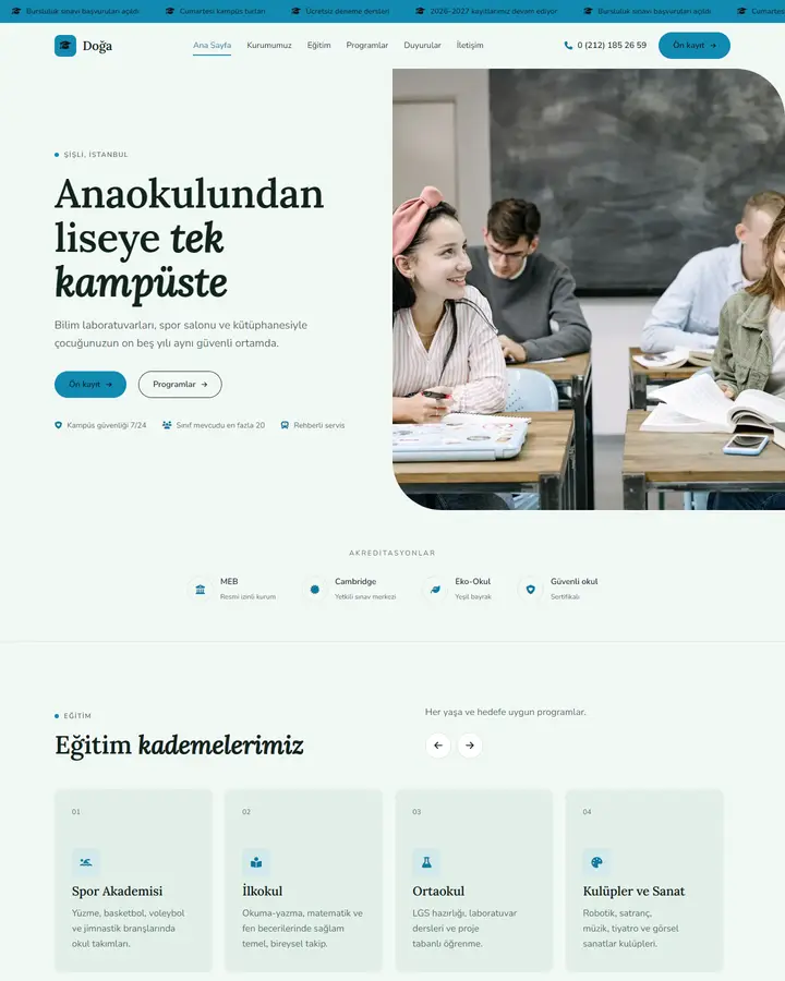 Tema 02 – Doğal & Organik tasarım önizlemesi