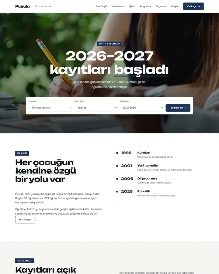 Tema 05 – Canlı Renk Blokları tasarım önizlemesi