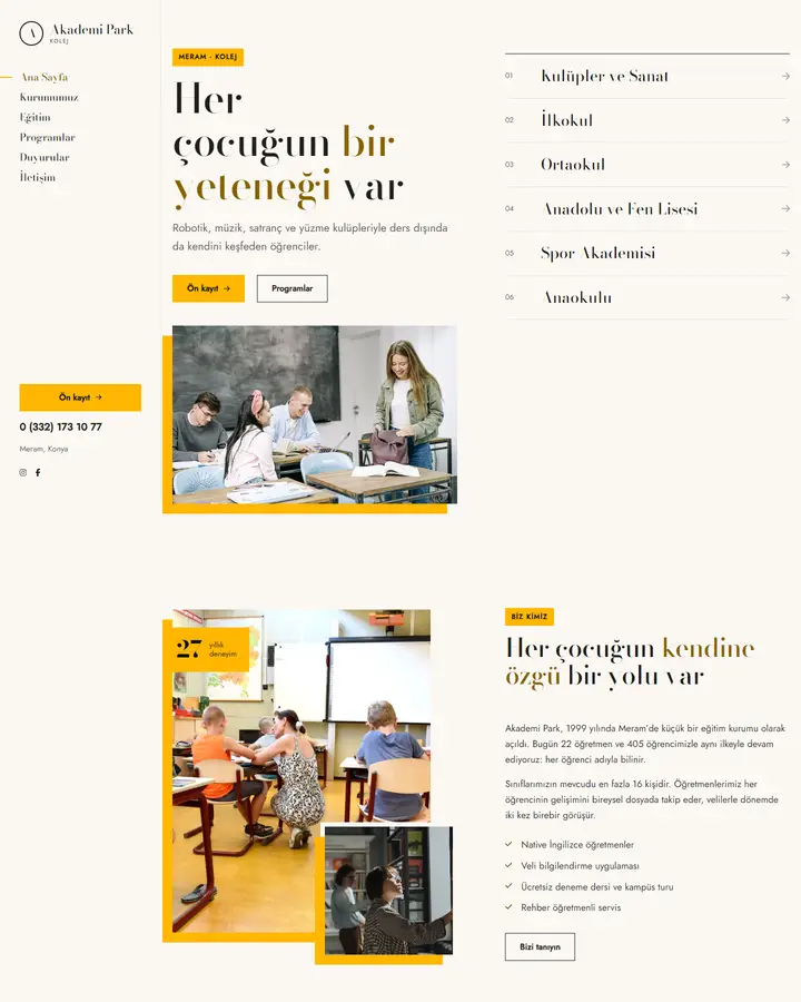 Tema 06 – Geometrik Bauhaus tasarım önizlemesi
