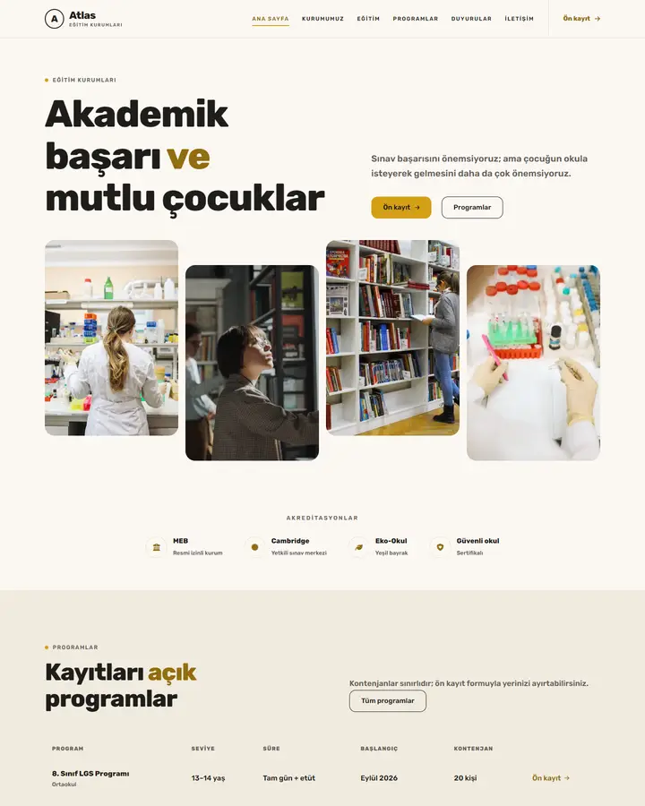 Tema 15 – Samimi & Yumuşak tasarım önizlemesi