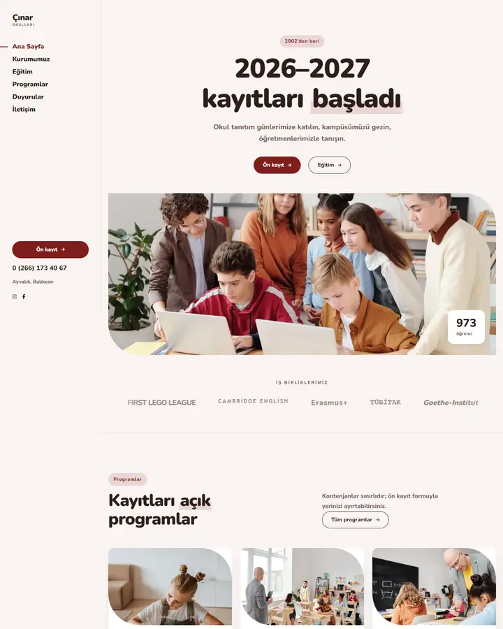 Tema 17 – Samimi & Yumuşak tasarım önizlemesi