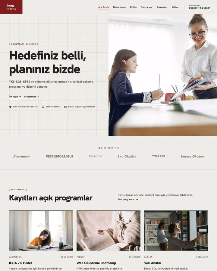 Tema 30 – İsviçre Izgara tasarım önizlemesi