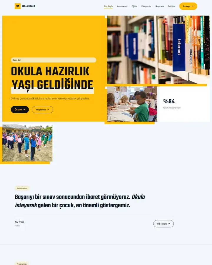 Tema 46 – Canlı Renk Blokları tasarım önizlemesi