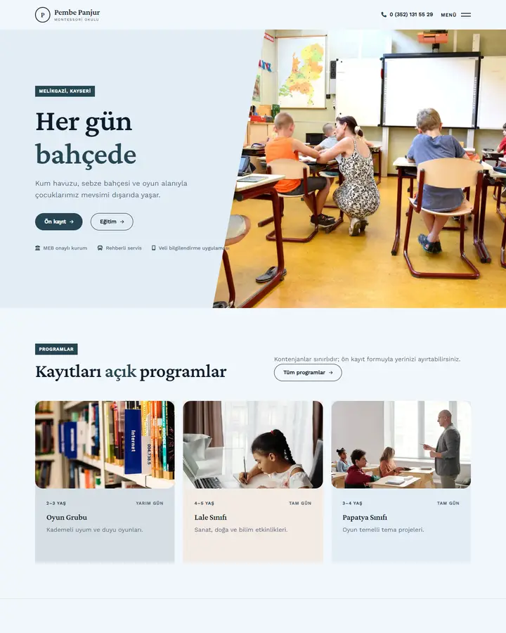 Tema 50 – Canlı Renk Blokları tasarım önizlemesi